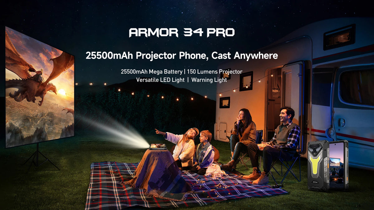 Ulefone Armor 34 Pro Plus 5G AI Rugged Phone  6.95