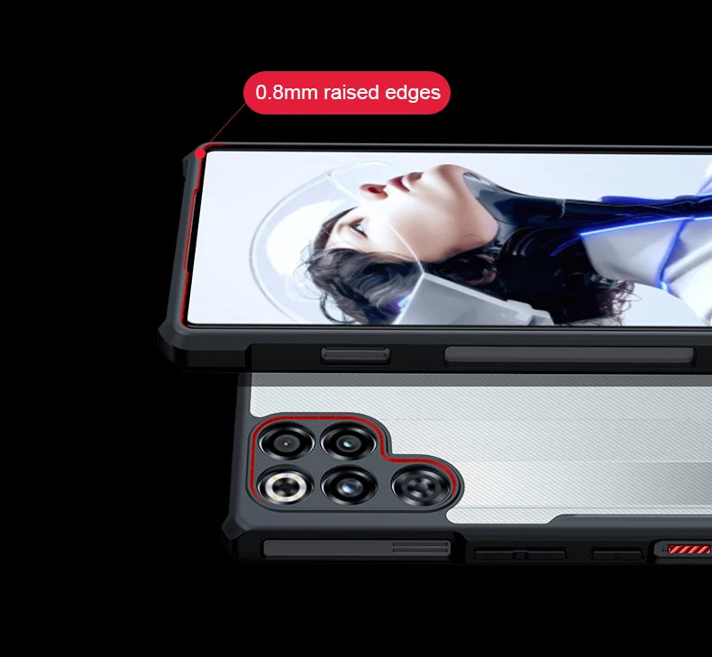 Xundd For Nubia Red Magic 11 Pro RedMagic 11 Pro Plus Case,Airbag Shockproof Shell,Camera Protection,Back Stripe Clear Cover