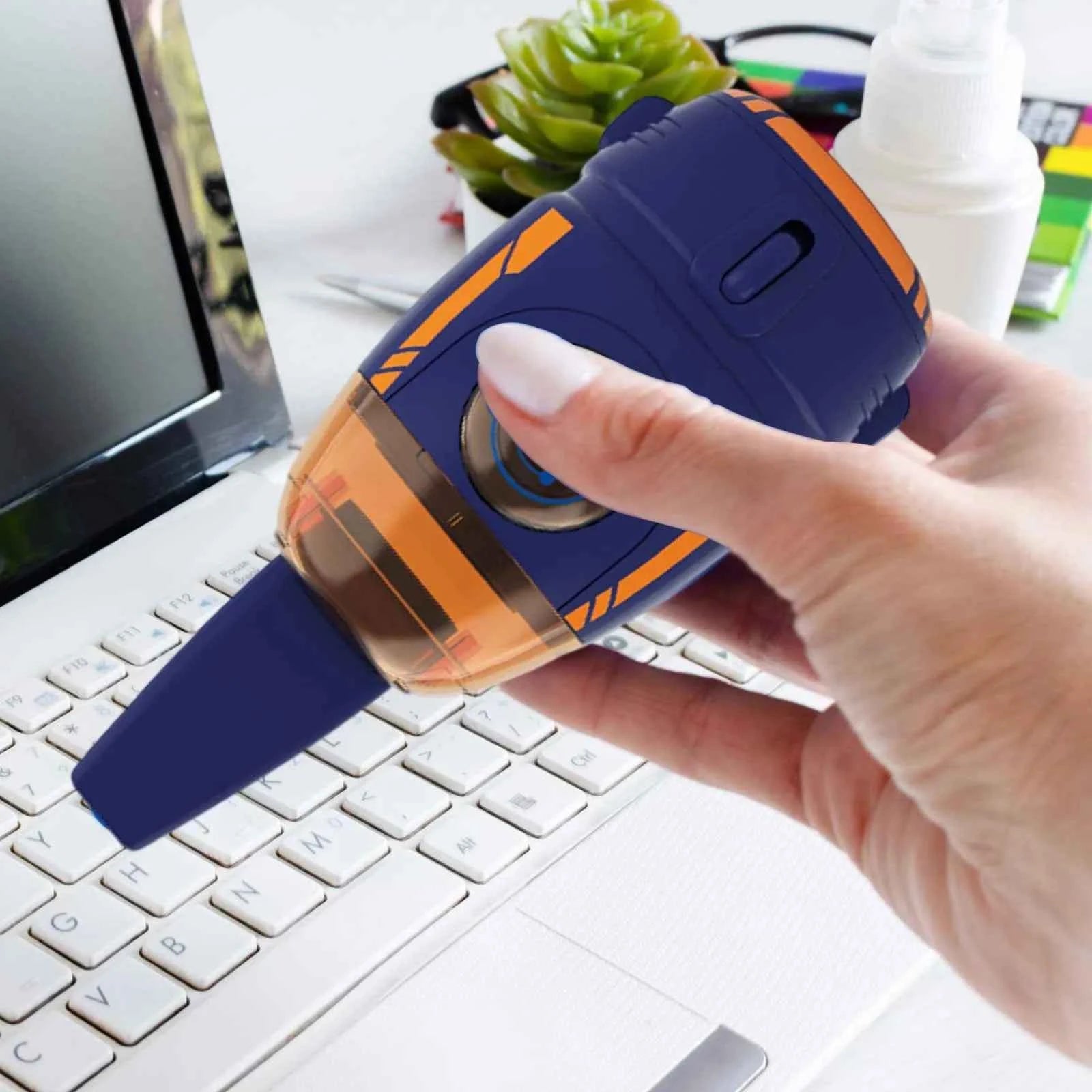 Desktop Vacuum Cleaner Little Rocket Shaped Electric Handheld Desktop USB Charging Cleaner Eraser Scrap Mini Keyboard Cleaner
