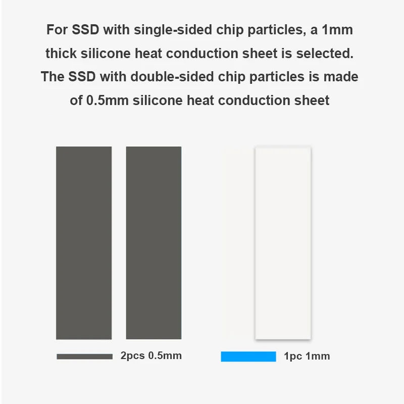 Radiator Heat Sink M.2 NVME NGFF SSD 2280 Solid Radiator Solid Passive Cooling HeatSink Aluminum Vest Heat Cooler