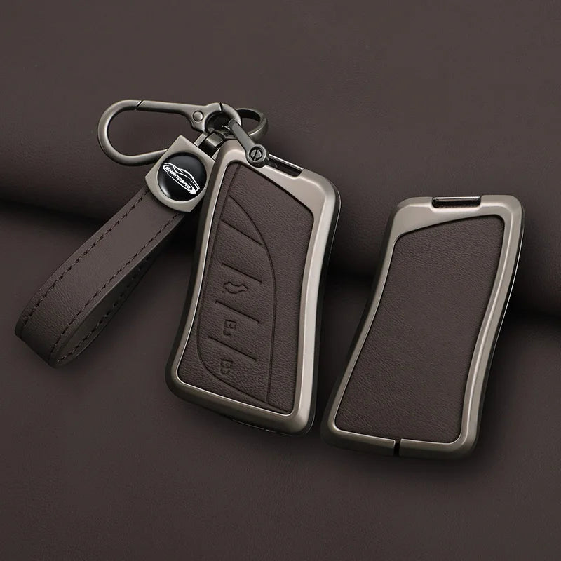 Car Zinc Alloy Leather Key Case Cover Chain For Lexus NX ES UX US RC LX IS 250h RX 350h LS 450h 260h 300h UX200 LM350H LM500H