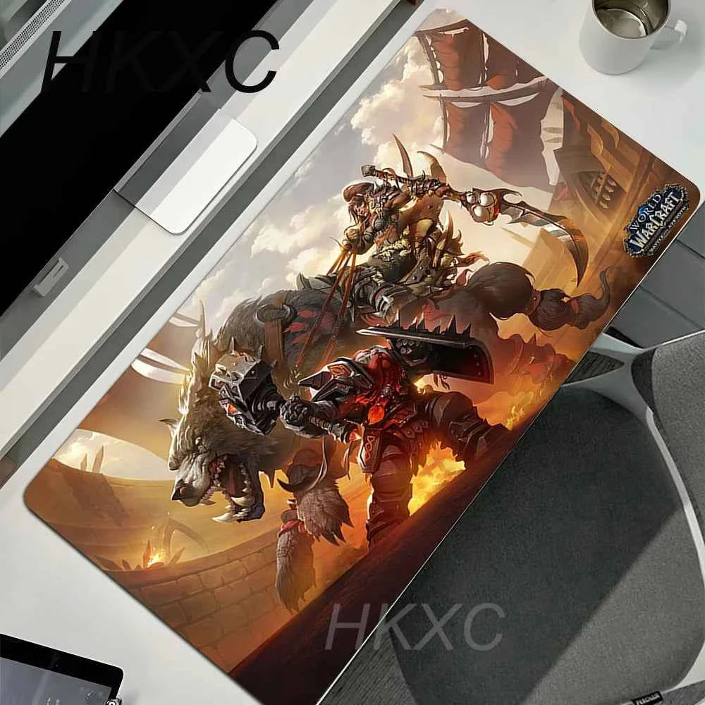 Laptop XXL Game Cabinet Desk Mat Carpet World of Warcraft Lich King Mouse Pad PC HD Anime Gaming Accessories Keyboard Mousepad