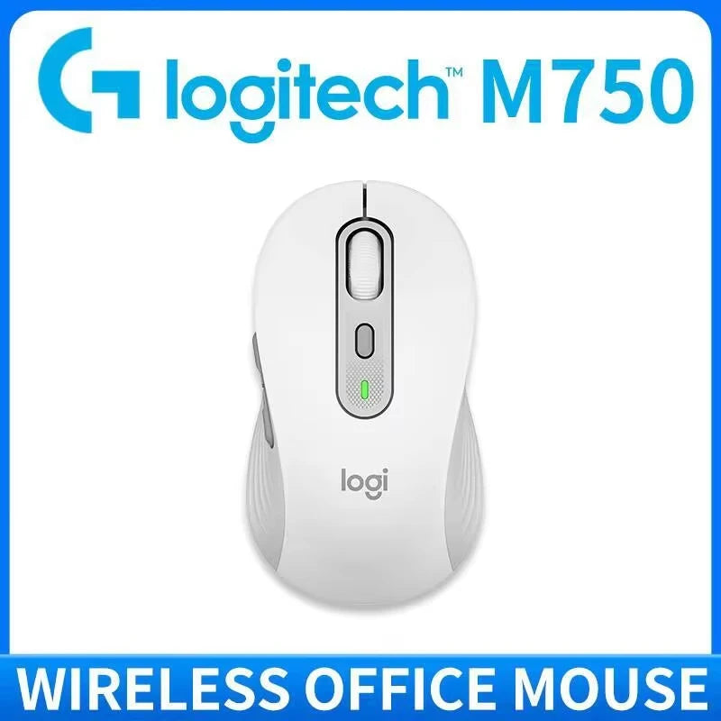 Logitech M750 Wireless Bluetooth Mouse Silent Click Comfort Shape Long Battery Life Multi Device Pairing for Mac Windows iPad