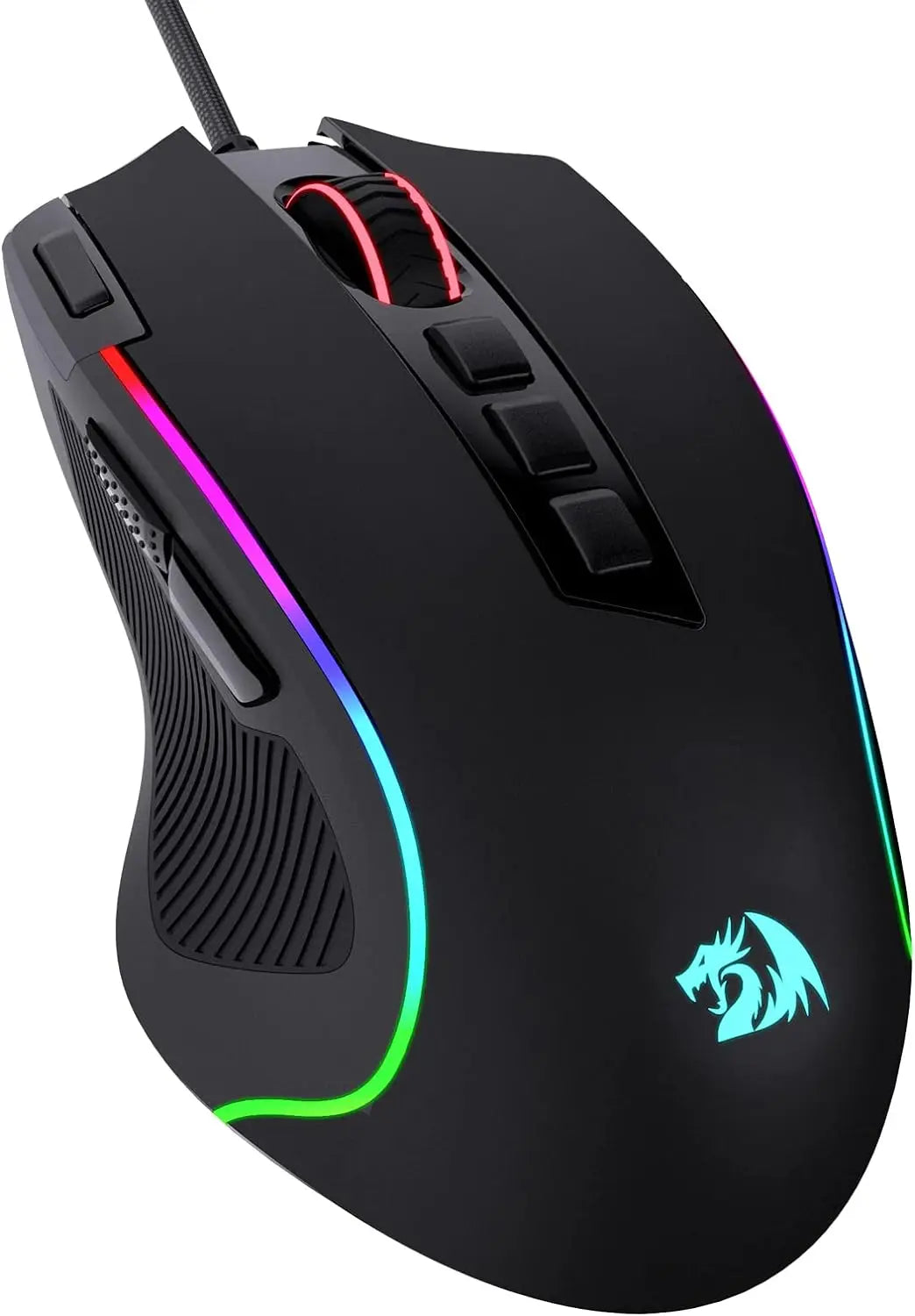 Redragon M612 Predator RGB Gaming Mouse 8000 DPI Wired Optical with 11 Programmable Buttons, White - WinSupport Tech