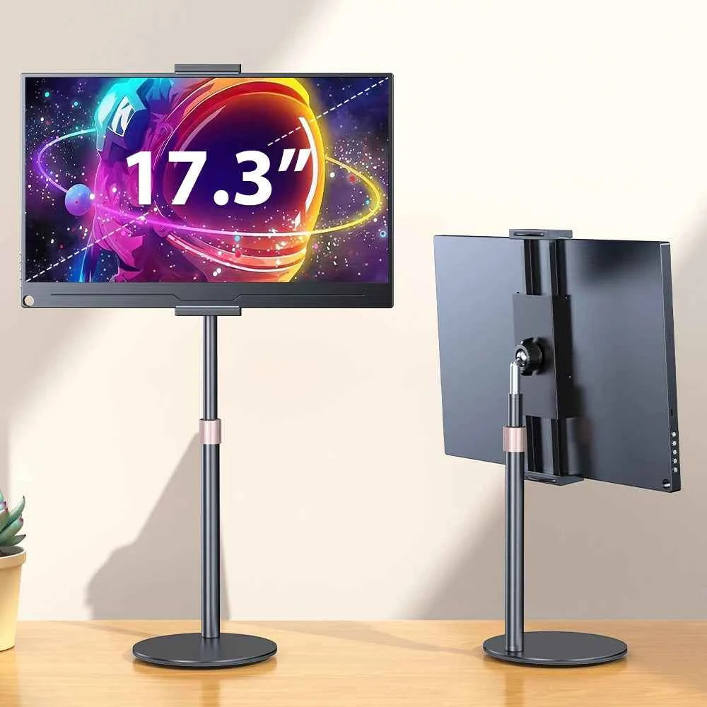 UPERFECT Portable Monitor VESA Stand for 15.6'' 17.3''  Adjustable 360° Swivel Bracket Tablet Holder Compatible with 4.7’’-17.3