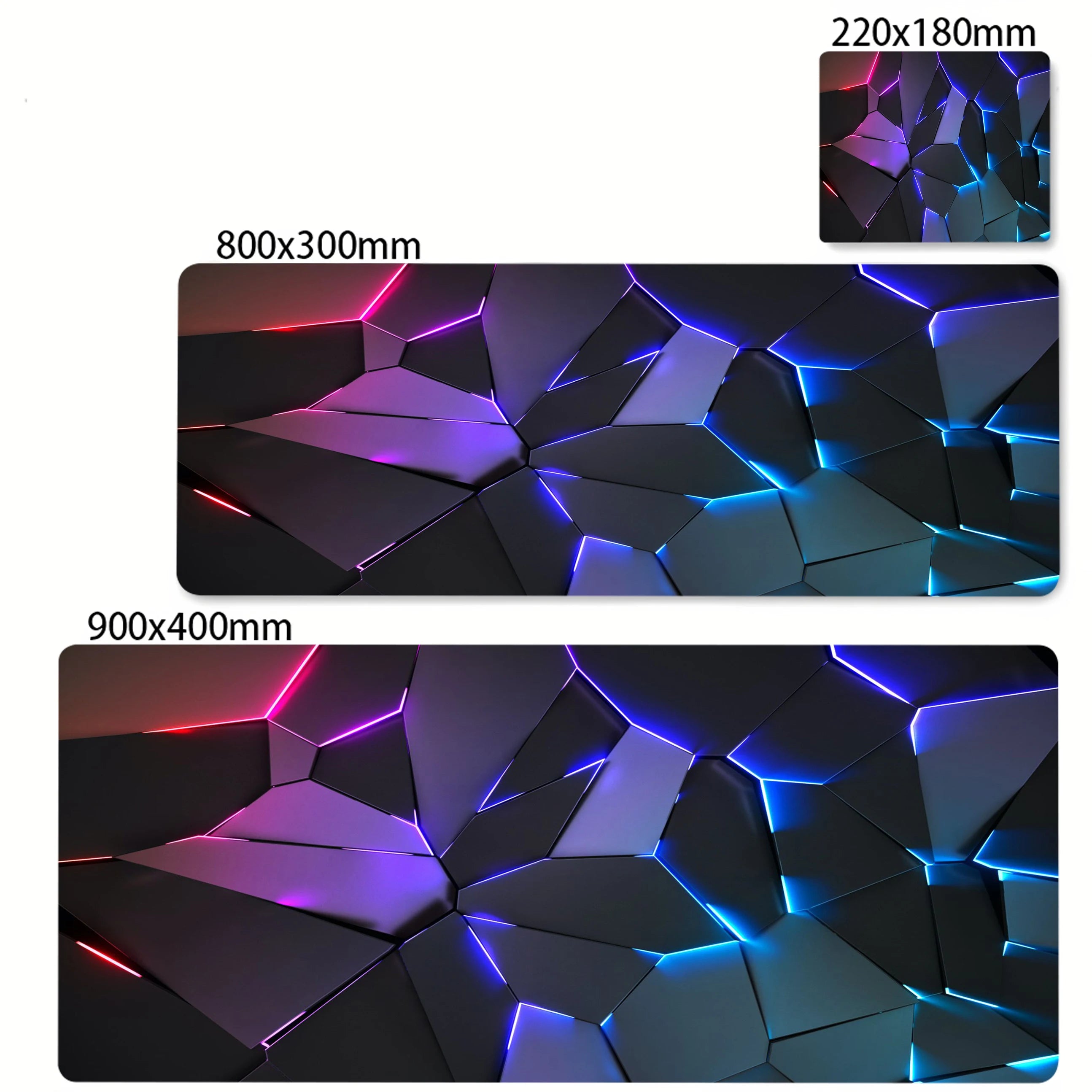 Colorful Hexagon Mouse Pad Large Computer Office Game Table Mats XXL Rubber Anti-slip Gaming Keyboard Mousepads Long Desk Pads