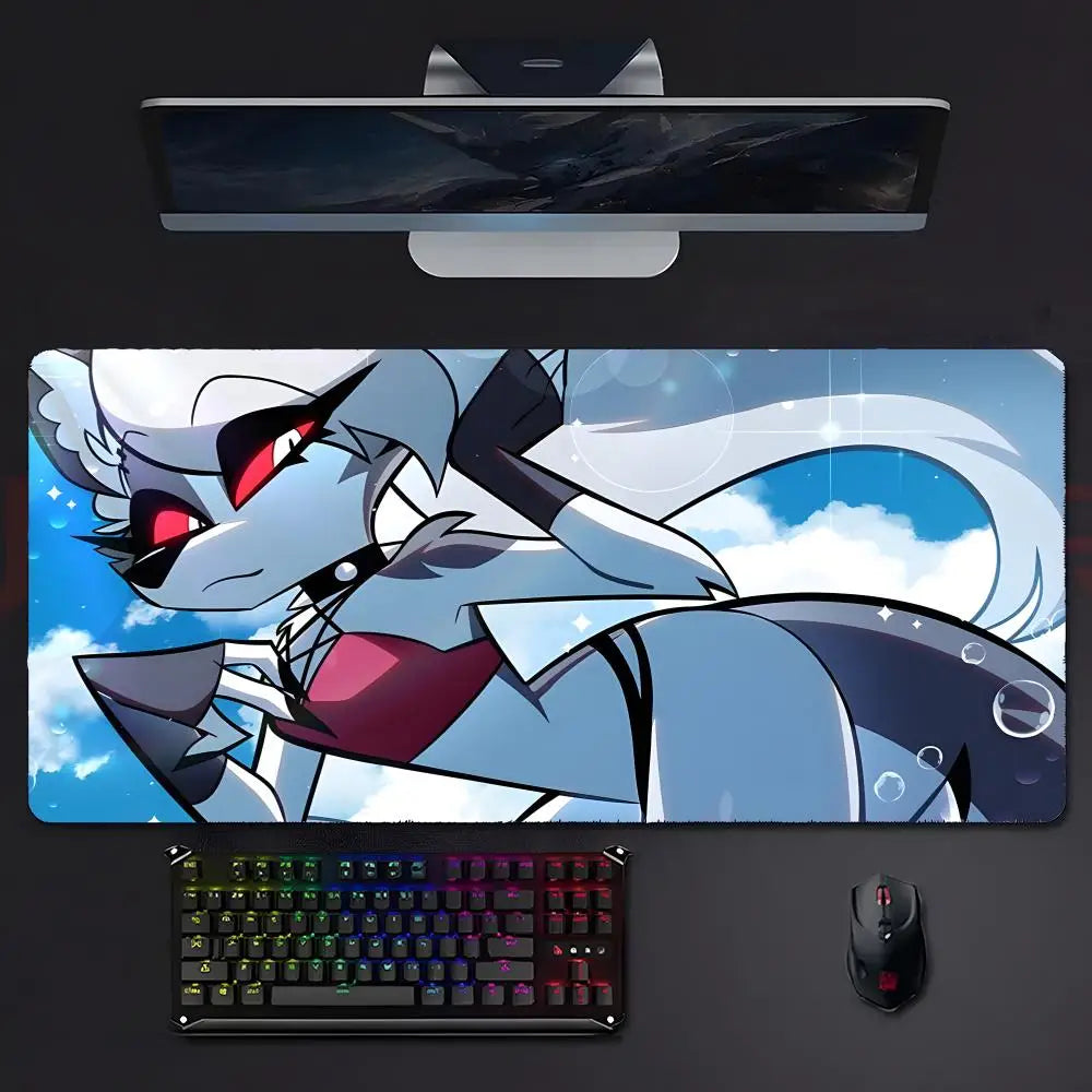 Animation Dark H-Helluva Boss Mouse Pad Mousepad Large Gaming LockEdge Thickened PC Table Desk Mat
