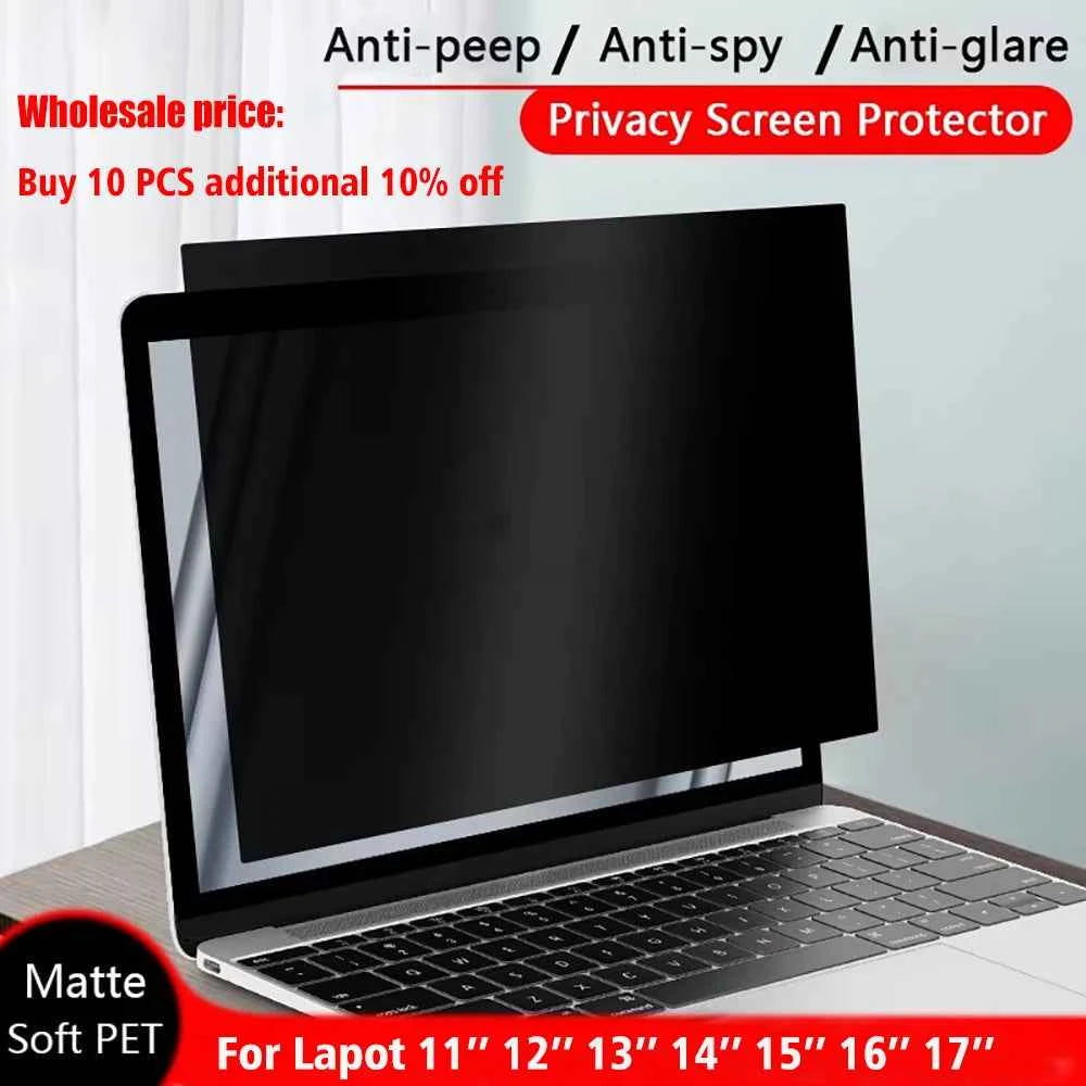 Laptop Privacy Screen Protector For Lenovo Xiaomi Dell HP PC Notebook 11-17 inch Anti-spy Filter Film Anti-glare Anti Blue Lihgt