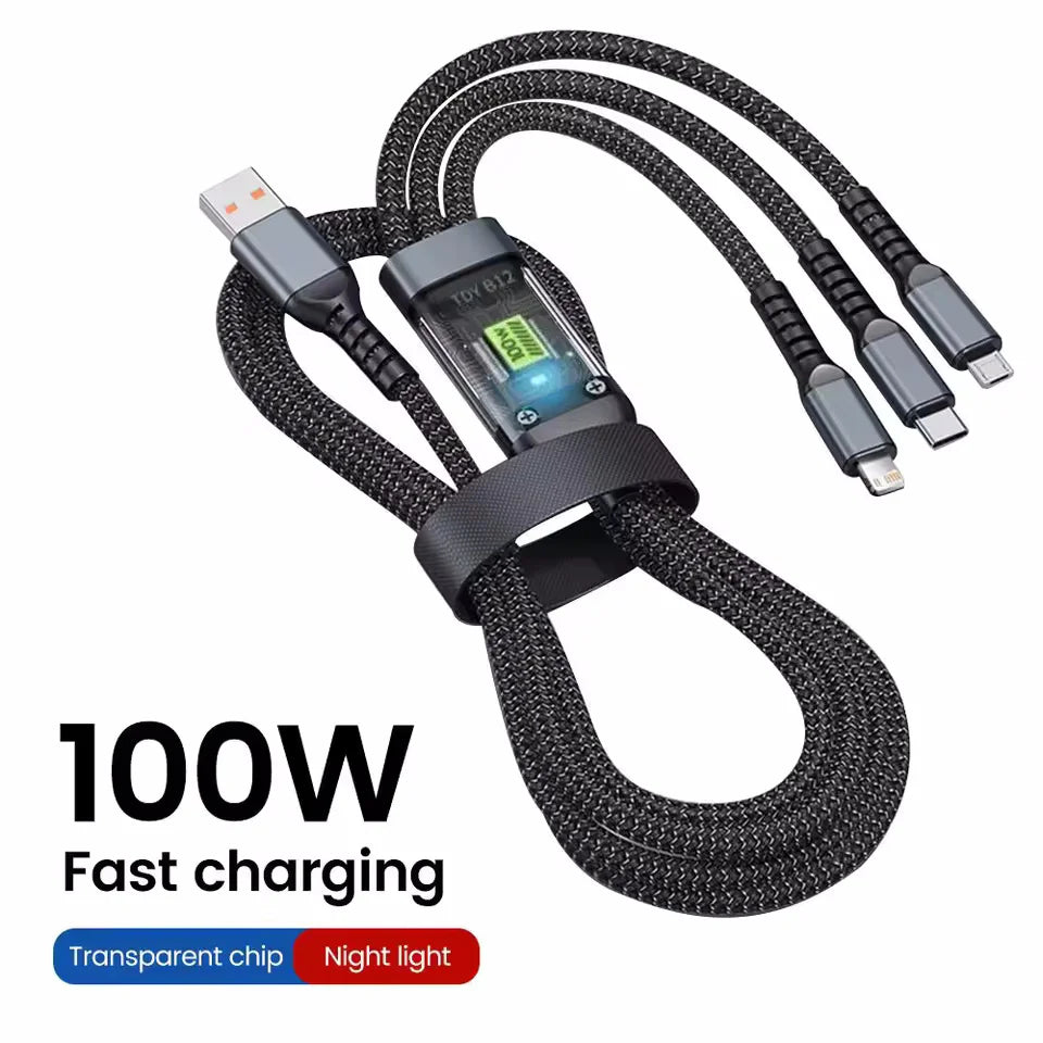 Branches 6A All-in-One Braided Charging Cable
