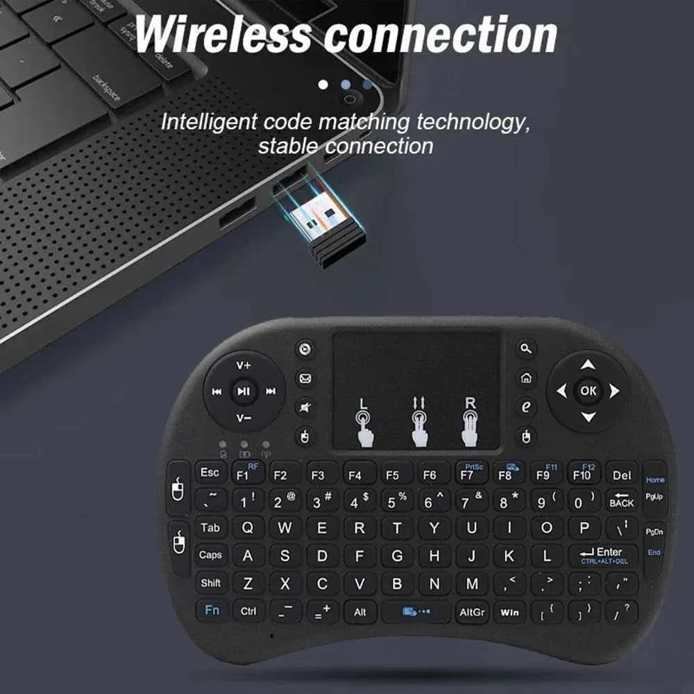 MRSVI I8 2.4G Mini Wireless Keyboard 2.4GHz Air Mouse Remote Touchpad For Android TV Box PC Smart TV