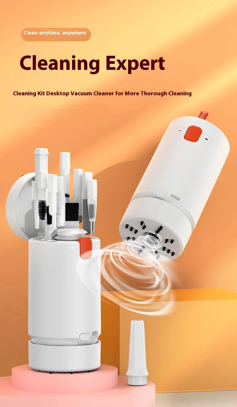 21-in-1 Electric Vacuuming Computer Multi-function Cleaning Brush Kit Camera Headset Keyboard Cleaning Supplies (with detergent)