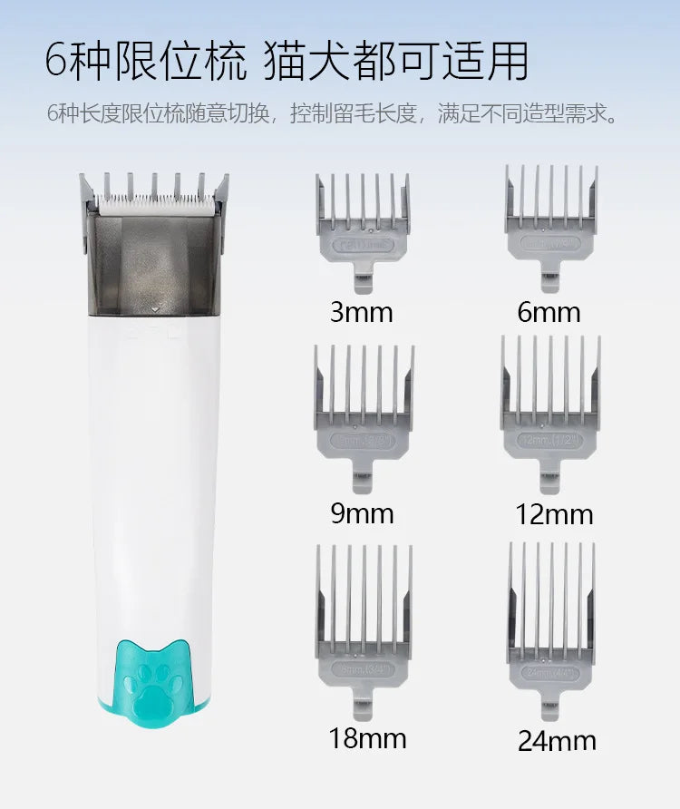 7-in-1 Multifunctional Pet Grooming Kit, Vacuum, Trimmer & Shaver All in One for Dogs & Cats