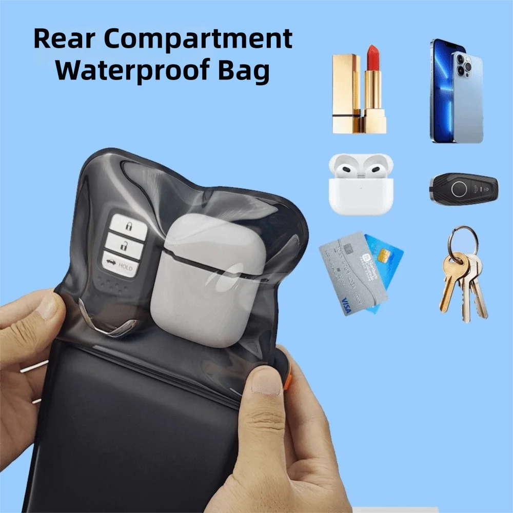 IPX8 Floating Phone Pouch Screen Touchable Universal Waterproof Phone Case with Lanyard 2 Pockets Cellphone Dry Bag Swimming