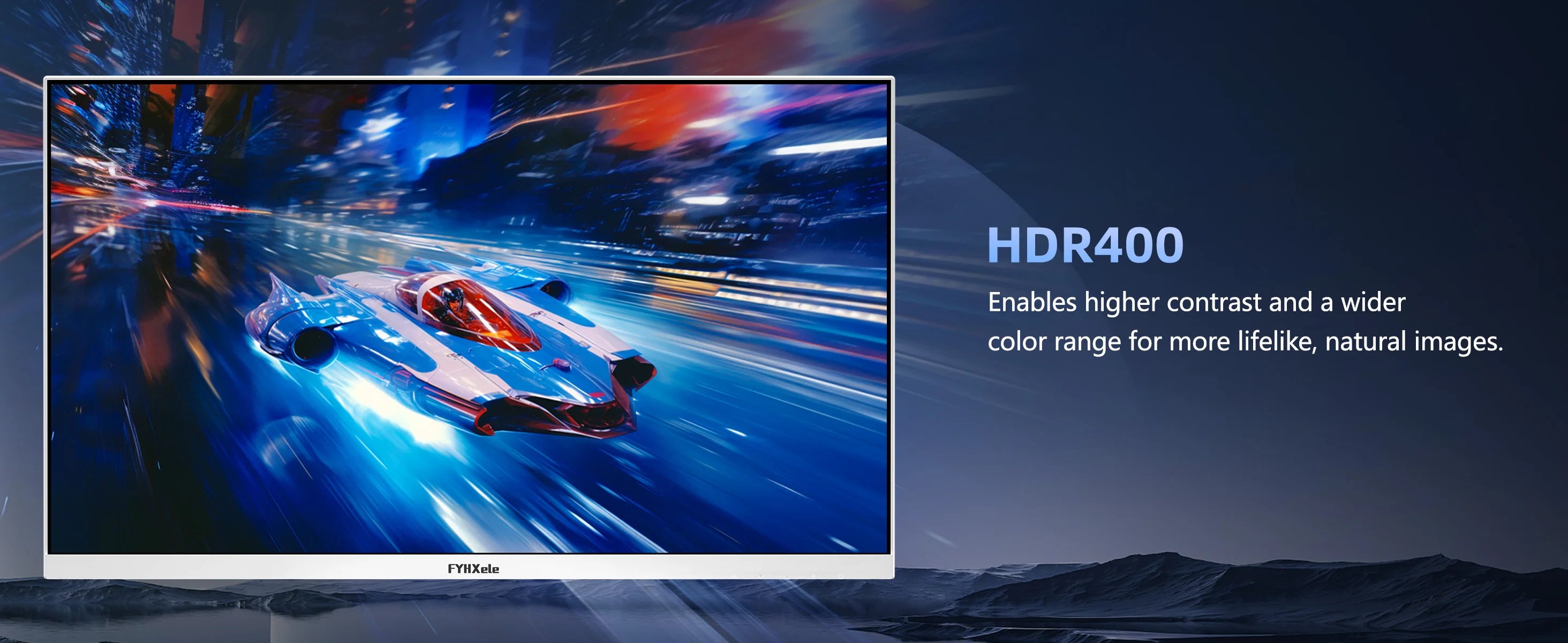 FYHXele 27 inch 180Hz IPS Gaming Monitor 1Ms Fast Response Speed 1920 * 1080 HDMI DP Ultrawide PC Support Vesa Wall Mount
