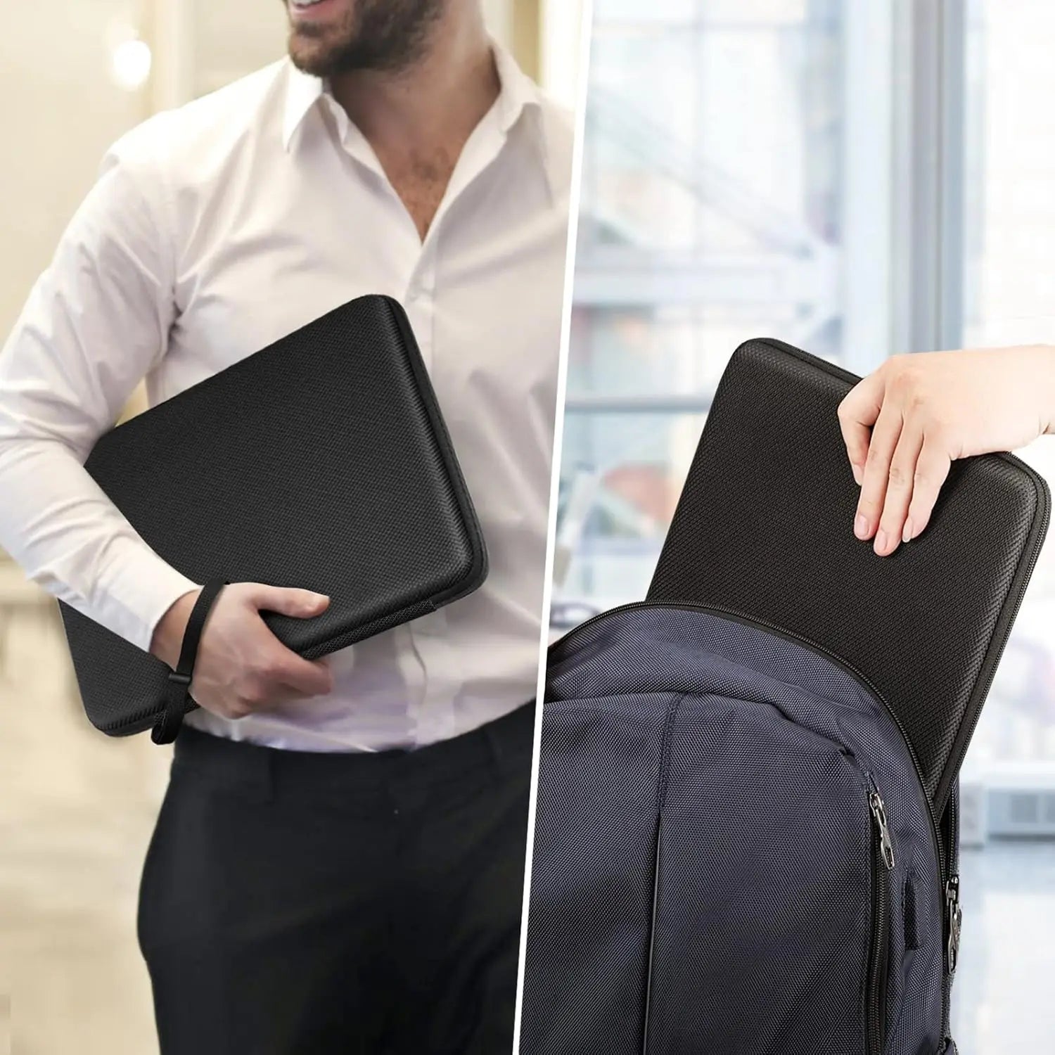 Hard EVA Laptop Sleeve Case 13 14 15.6 16 inch For MacBook Air/Pro Shockproof Computer Bag  With Lenovo, HP, ASUS, Dell Carrying