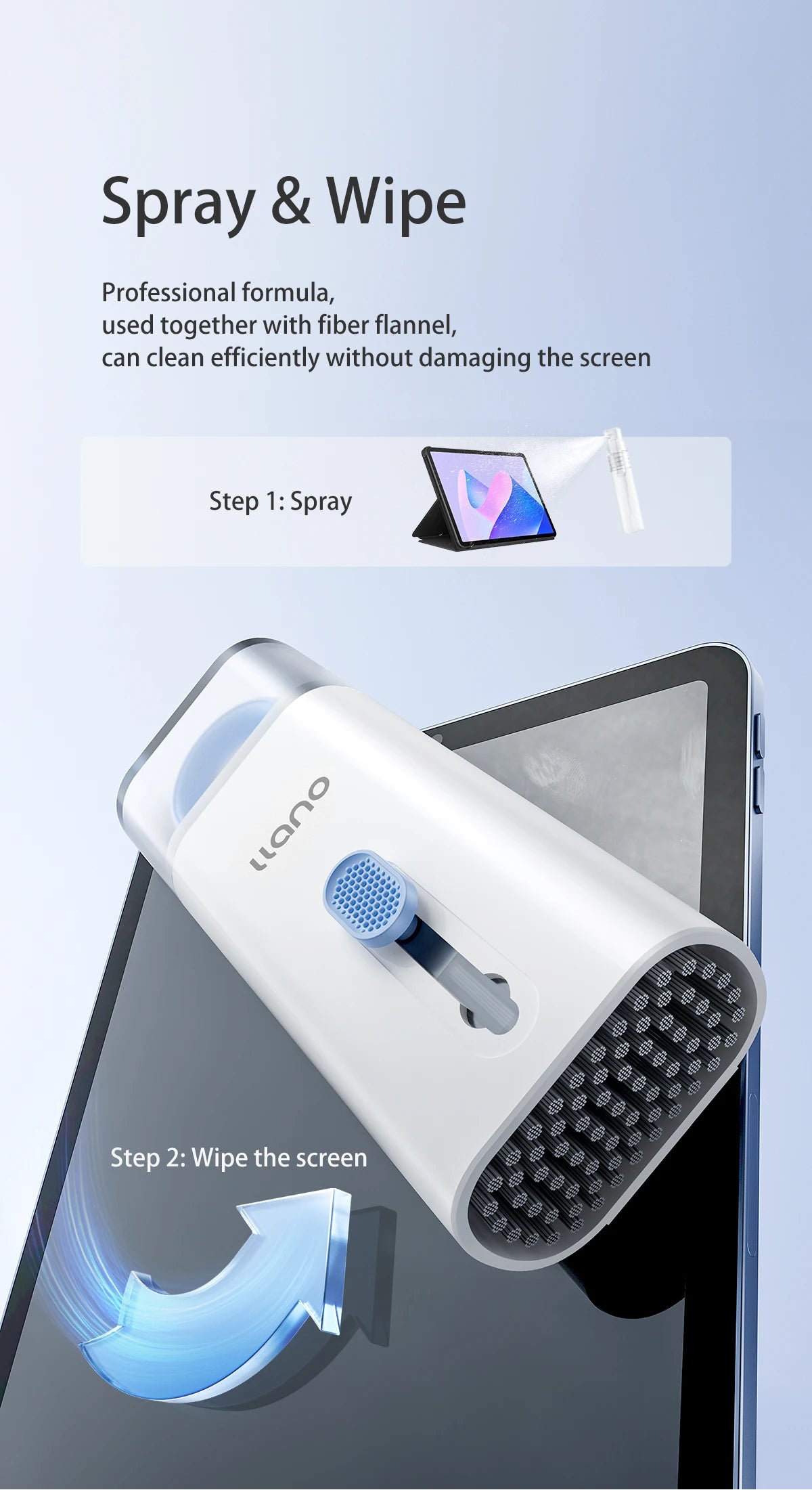 LLANO All-in-One Electronics Cleaning Kit  For laptop/mobile screen/mechanical keyboard/headphone compartment