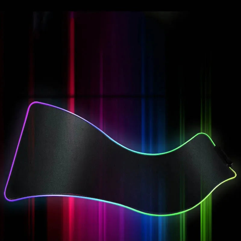 RGB Led Backlight Mouse Pad Cool Cyberpunk Gaming Accessories Carpets Large Mause Pad Gamer XL Neon Desk Mat Rug Mouse Mat