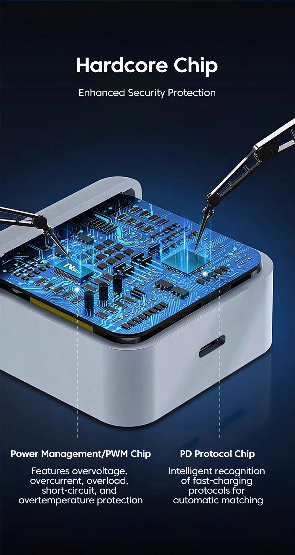 PD 40W Type C Charger Fast Charging Travel Wall Charger Power Adapter For iPhone 17 16 15 EU/US/UK Mobile Phone USB C Charger