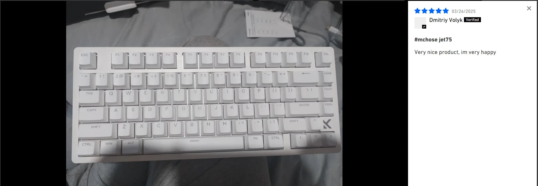 MCHOSE JET75  Magnetic Switch Gaming Keyboard Hall Effect Hot-Swappable Customized RGB Snap Tap 0.1ms Latency 8kHz Polling Rate