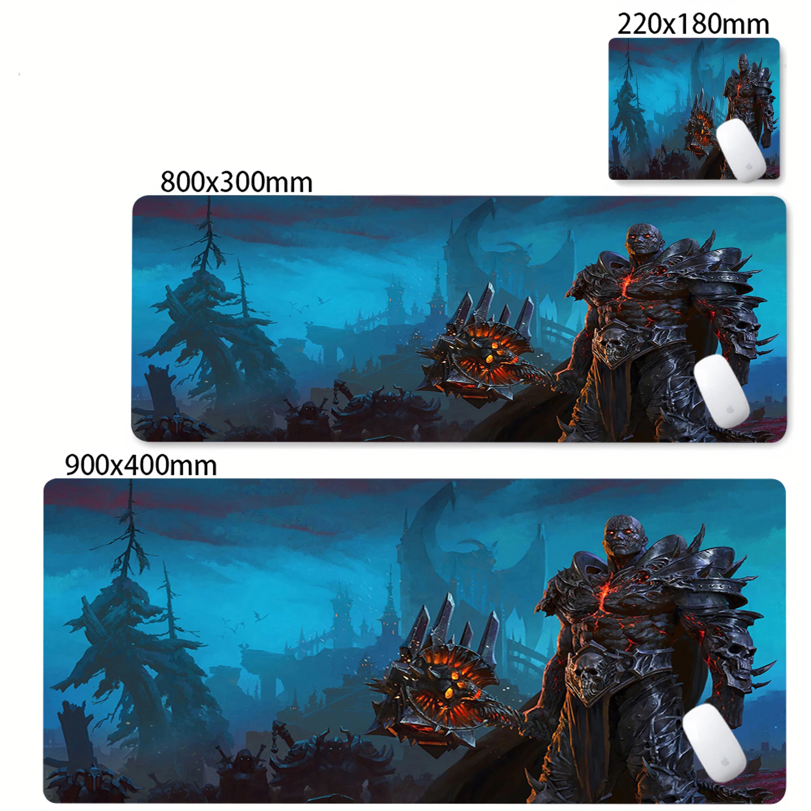 Laptop XXL Game Cabinet Desk Mat Carpet World of Warcraft Lich King Mouse Pad PC HD Anime Gaming Accessories Keyboard Mousepad