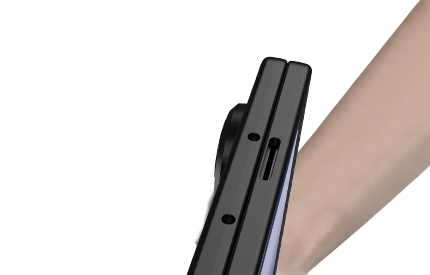 Magsafe Rotating Bracket Case For Samsung Galaxy Z Fold 7 Skin-feel Matte With Glass Film ZFold7 Magnetic Hinge Protective Cover