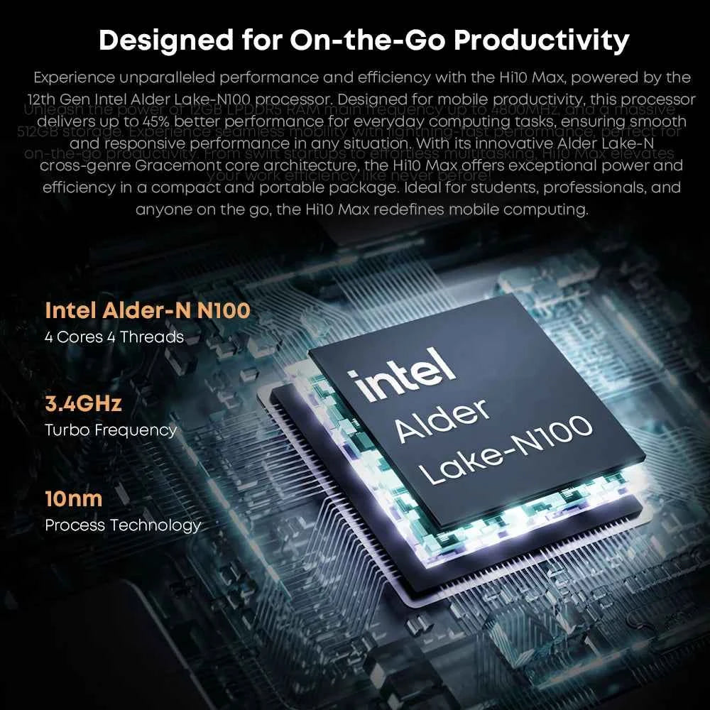 CHUWI Hi10 Max Tablet 2 In 1 Tablet PC 12.96inch 3K Display N150/N100 Laptop 12GB RAM 512GB ROM Windows 11 Tablets 2.4G/5G WiFi