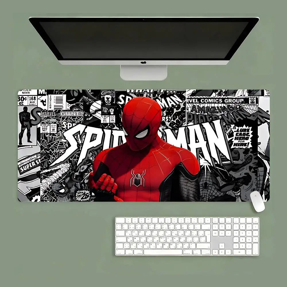 S-Spiders-Mans Mouse Pad Computer Mat Deskpad Laptop Keyboard Mat Office Large Landscape Mousepad