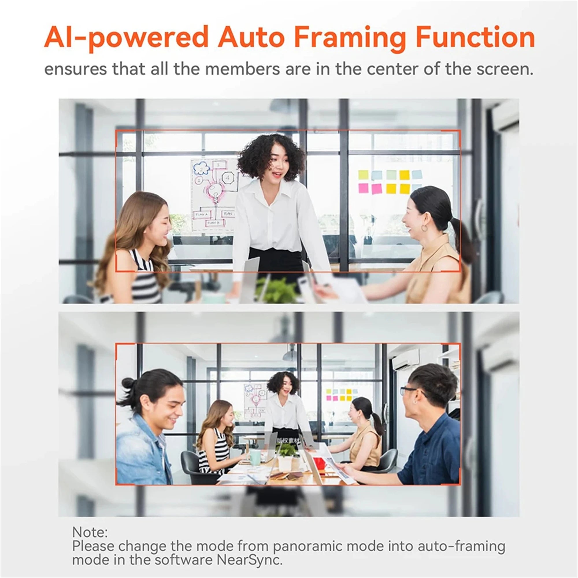 NUROUM V32AF 4k Full Hd PC Camera Webcam Ai Noise Canceling & Farming Conference Podcast Camera Web Cameras For Conference Room