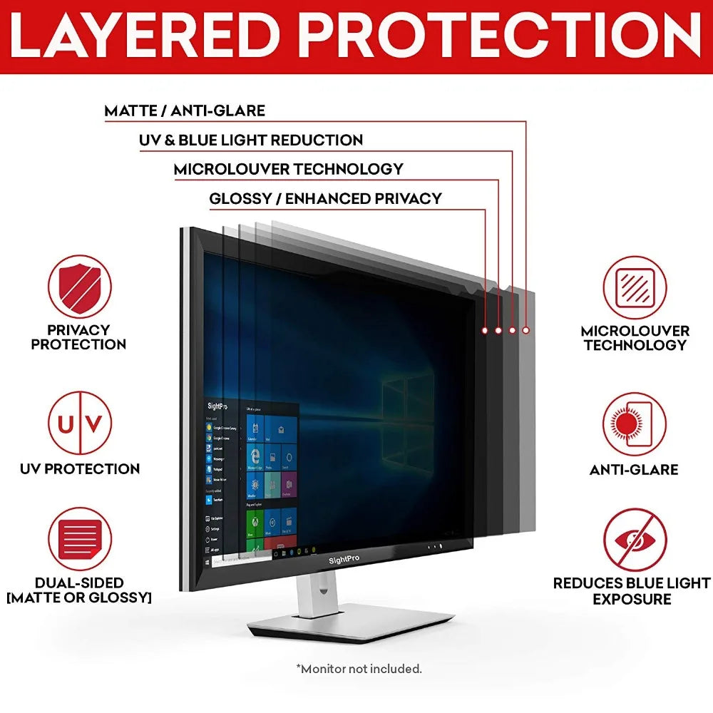 21.5 inch (477mm*268mm) Privacy Filter LCD Screen Protective film For 16:9 Widescreen Computer iMAC Laptop Notebook PC Monitors