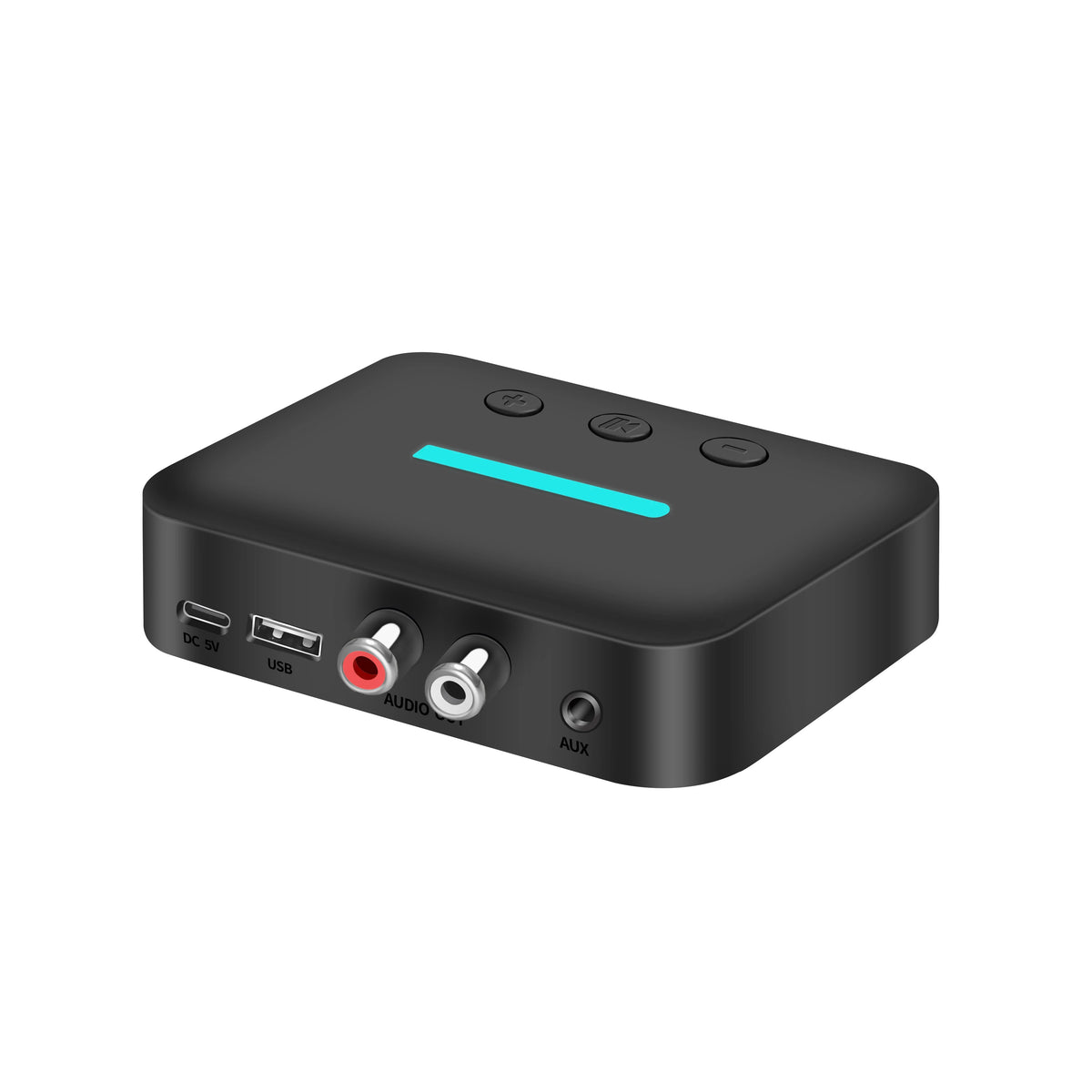Bluetooth 6.0 Audio Receiver 3.5mm AUX RCA Wireless Audio Adapter Support U-Disk Playback For PC/TV/Car Kit/ Speaker Amplifier