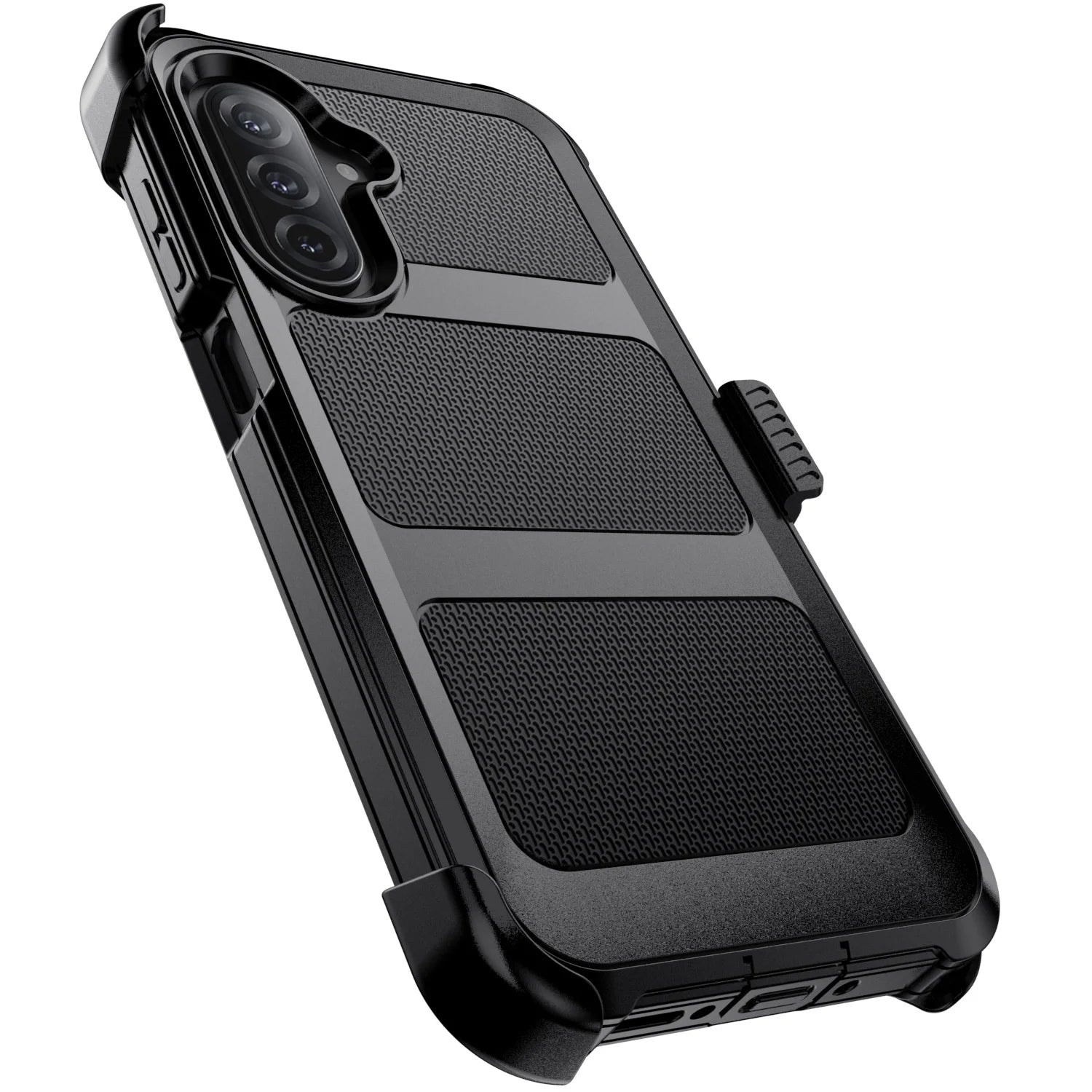 For Samsung Galaxy A06/A16/A26/A36/A56/A07 4G/A17 5G Phone Case Rugged Shockproof Heavy Duty Dual Layers Cover Black With Clip
