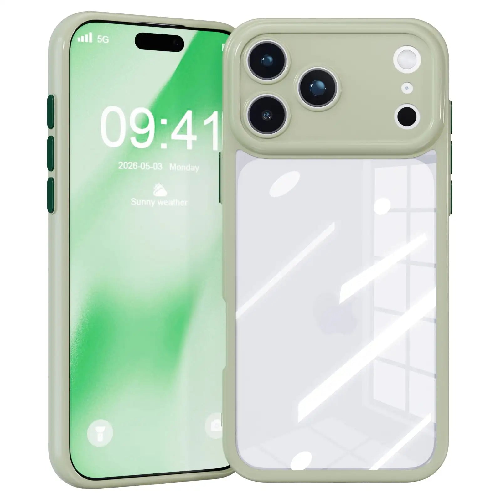 Compatible with Apple iPhone 17 Case Clear with Color Design for Girls Women Soft TPU+PC Shockproof More Protective Girly for iPhone 17 Case