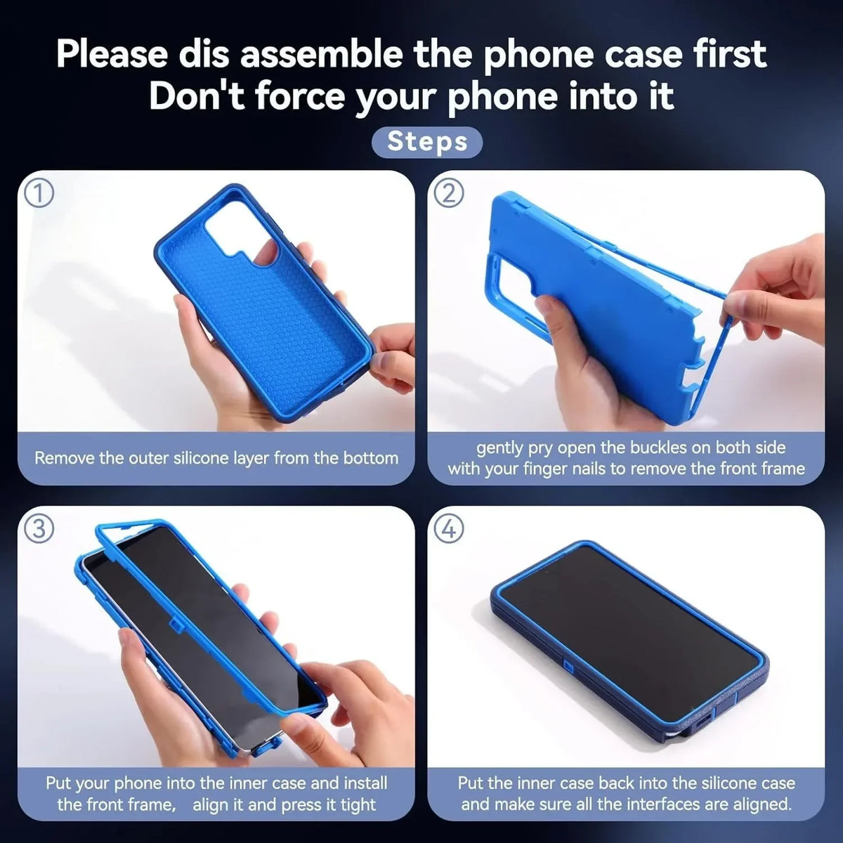 Military Armor OTT For Magsafe Charge Case For Samsung S26 Ultra S25 S24 S23 S22 Plus FE Edge Hard PC+TPU Clip Bracket  Cover