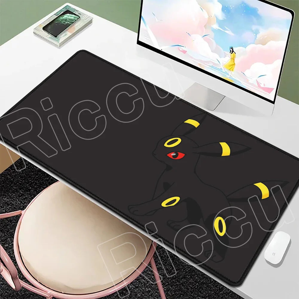P-Pokemons Sylveon Eevee Mousepad Mouse Pad Large Gamer XXL Pc Keyboard Desk Mouse Mat Carpet Rubber Tapis Souris Gaming Notbook