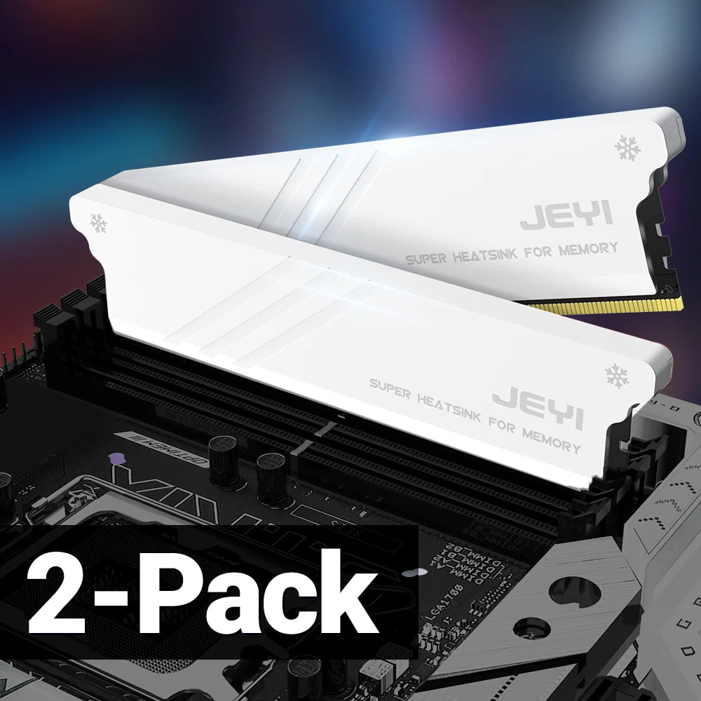 JEYI DIY Memory RAM Heatsink With Thermal Pads, Desktop RAM Cooler DDR Radiation Dissipate for PC DDR2/DDR3/DDR4/DDR5
