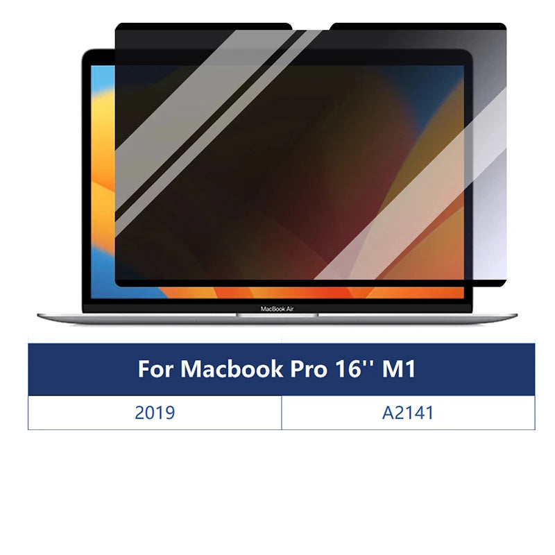 New Magnetic Privacy Filter for Macbook Air 13 Air 15 M3 M2 M1 Pro 13 14 16 Inch Screen Protector Film Anti-spy Anti-peep/Glare
