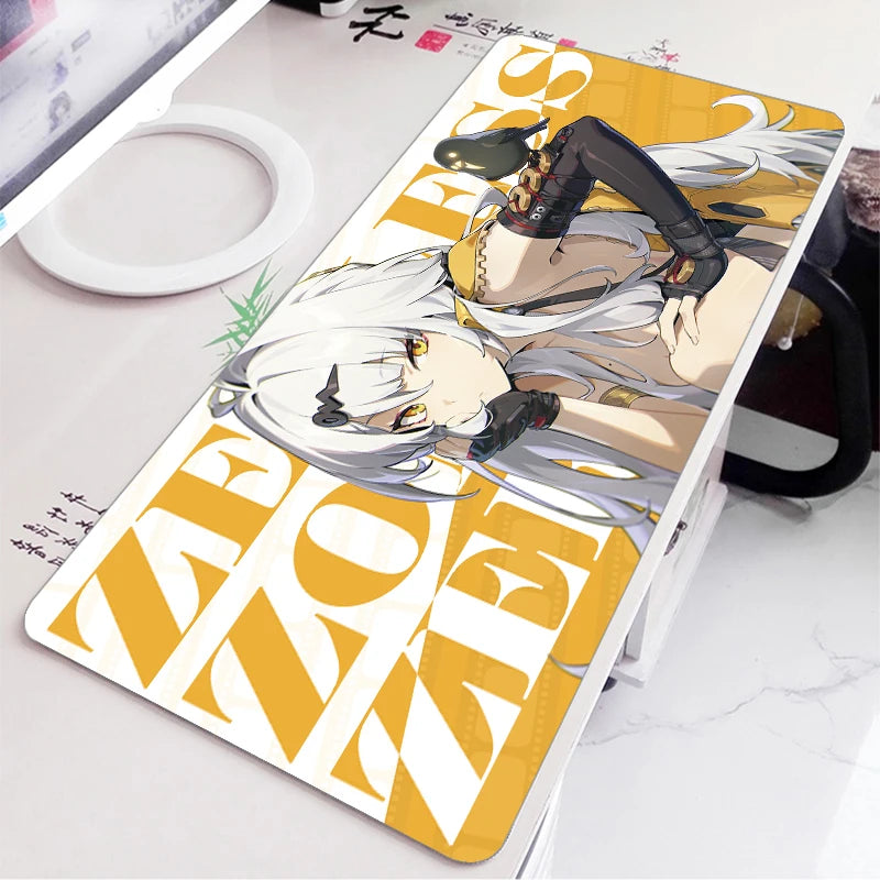 ZZZ Gaming Hoshimi Miyabi Ye Shunguang Mouse Pad Evelyn Ellen Zenless Zone Zero Keyboard Desk Mats XXL Anime Girls Mousepad