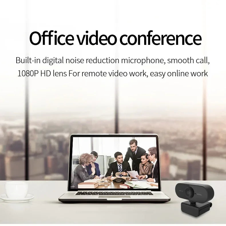 1080P HD Mini Webcam with Mic USB for Laptop Desktop Ideal for Video Calls And Conferences
