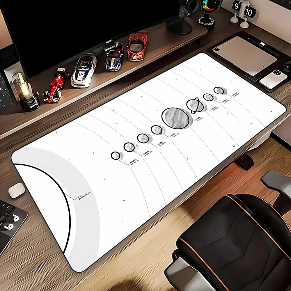 New Solar System Space Gaming Mouse Pad Large Mouse Mat Laptop Mouse Carpet Game Carpet Keyboard Pads Gamer Desk Mat 90x40cm