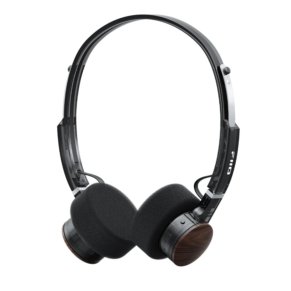 FIIO EH11 On-Ear Bluetooth Headphones, Powerful Bass & LDAC Hi-Res Audio, Lightweight Retro Design, 30H Battery, Dual Device & A