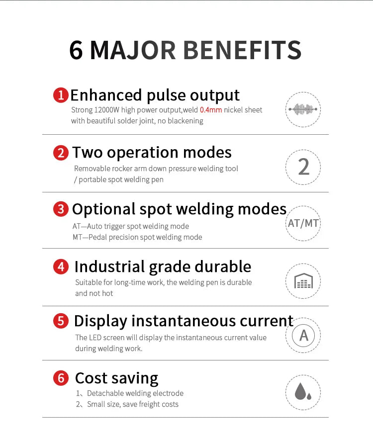 Heltec 21KW 36KW 42KW Capacitor Storage Battery Spot Welding Machine/Portable Small Spot Welder LED Display 0.5mm Thickness