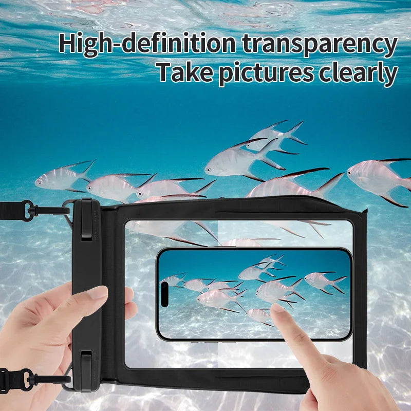 Waterproof Case for iPhone 16 15 14 Samsung S24 23 Ultra Pro Max Plus Large Capacity Swimming Underwater Diving Cover Pouch \';[