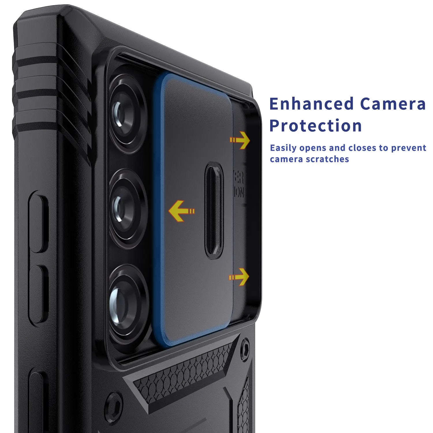 For Samsung Galaxy S22/22 Plus/S22 Ultra/S23/S23 Plus/S23 Ultra/S23 FE Phone Case Hybrid Ring Kickstand Camera Protection Cover