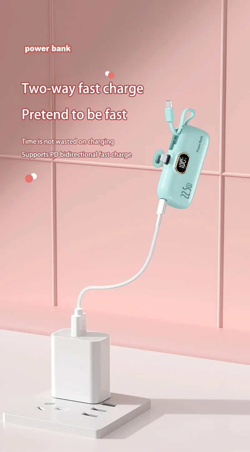 Lenovo Mini Convenient Mobile Power Bank 30000mAh Portable Fast Charging Suitable For iPhone For Samsung External Battery 2026