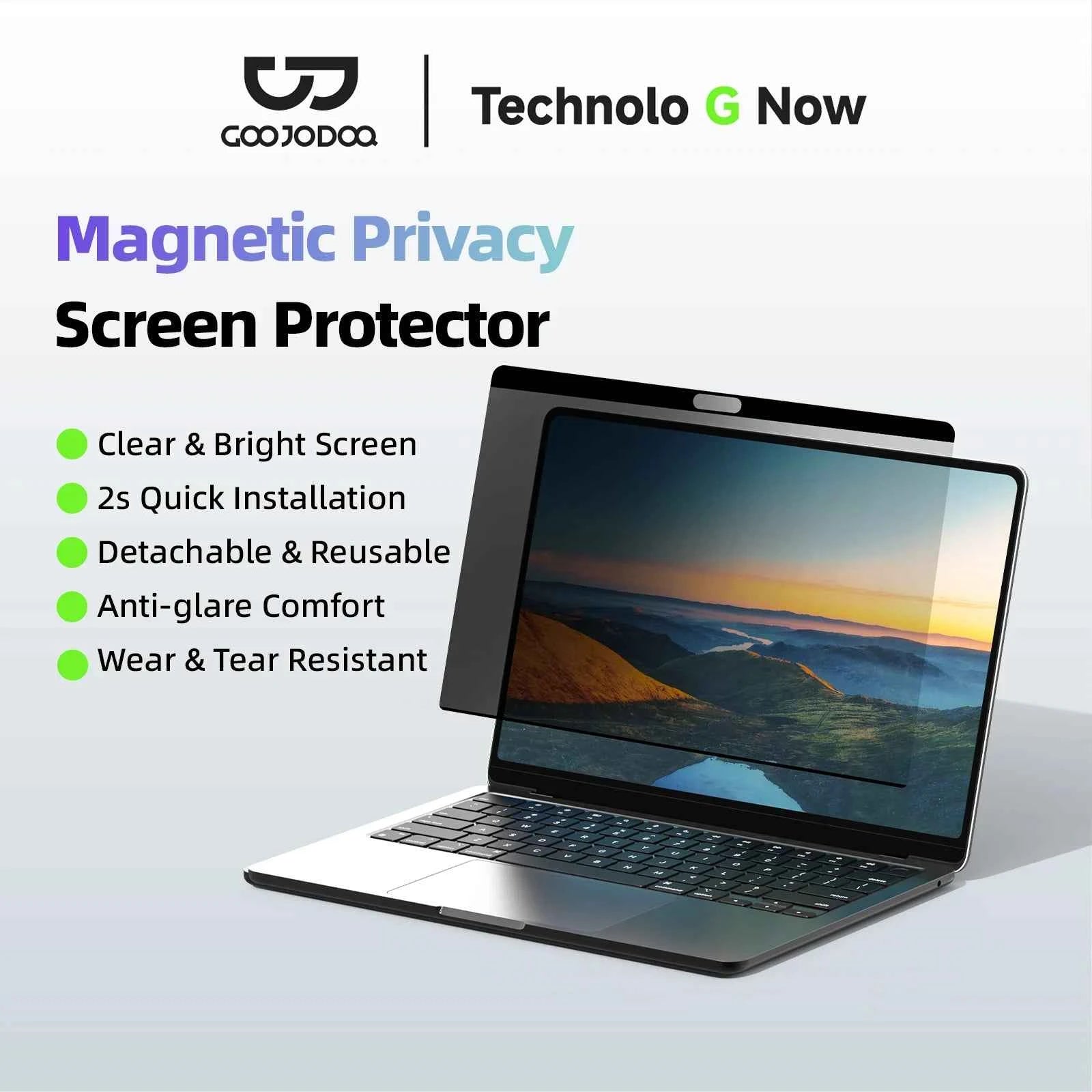 Reusable magnetic anti-peeping protector For MacBook Pro 15.3 2023 Air 15 2024 For MacBook Air 13.6 13.3 Pro 14.2 Anti-glare