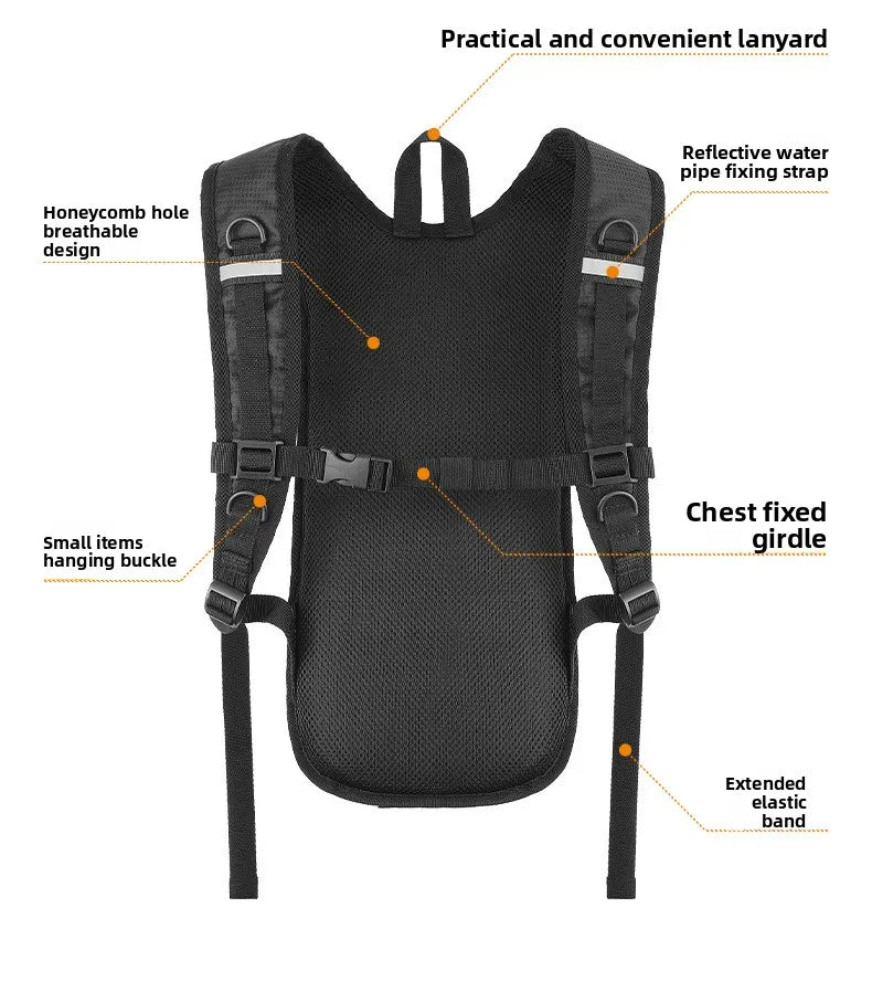 Cycling Backpack Hydration Bladder Compatible Lightweight Bicycle Sports Bag Outdoor Hiking Travel Portable