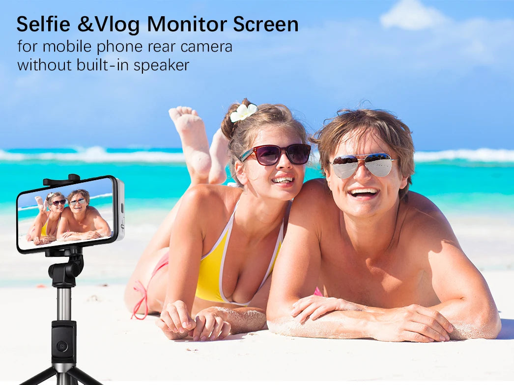 Vlog Selfie Monitor Screen for Phone (Not Support iPhone 17) or Selfie Vlog , Magnetic Mount for MagSafe, Wireless Connection