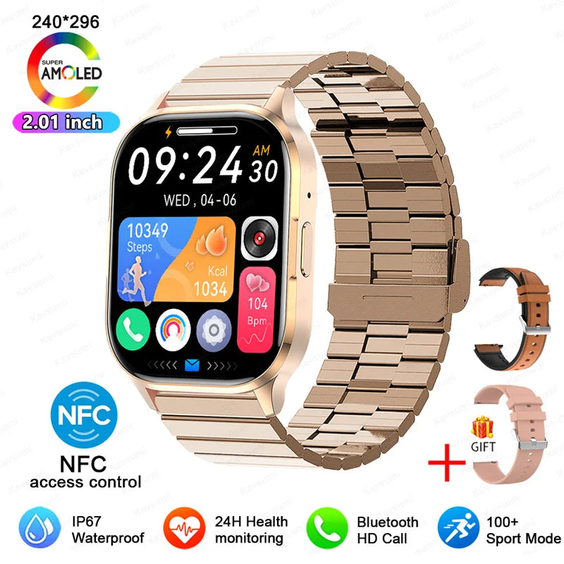 Ultra Thin Smart Watch Man Women Screen Always Display Time Sports Bracelet Bluetooth Call Fashion Smartwatch Health Custom dial