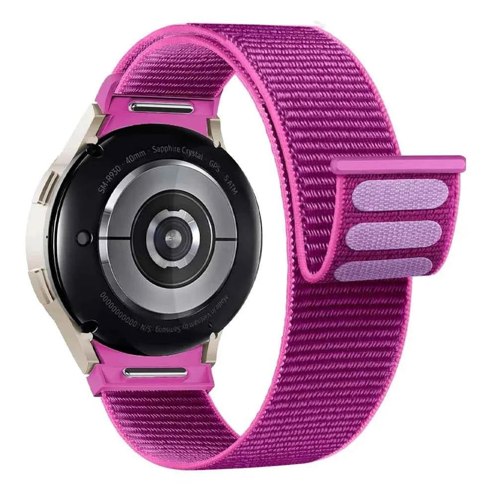 Band For Samsung Galaxy Watch 7/6/4/classic/5 pro 44mm 40mm wrist No Gaps Nylon sport loop correa bracelet Galaxy Watch 7 Strap