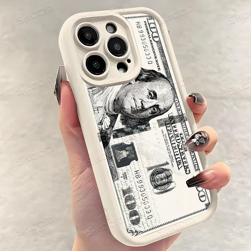 Popular USD Dollar Design Soft TPU Phone Case For iPhone 17 Air 16 15 14 13 12 11PROMAX Back Cover